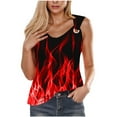 thumbnail image 1 of Débardeurs pour Femmes, Camisole Imprimée Sans Manches T-Shirt Ample, 1 of 4