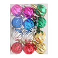 thumbnail image 2 of 12 piezas de adornos de bolas de Navidad colgantes para fiestas, adornos colgantes para árbol de Navidad, decoración navideña para Acción de Gracias, Romboidal, 2 of 8