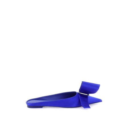 

Salvatore Ferragamo Satin Mules With Single Maxi Bow Women