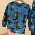 thumbnail image 5 of NOLDARES Baby Toddler Boy Girl Fall Winter Clothes Embroidery Pullover Pants Sets Infant Long Sleeve Sweatshirt Outfits Size:9-10 Y,Blue, 5 of 5