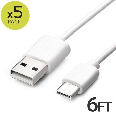 5x 6FT USB Type C Cable Fast Charging Cable USB-C Type-C 3.1 Data Sync Charger Cable Cord For Samsung Galaxy S10 S9 S9+ Galaxy S8 S8 Plus Nexus 5X 6P OnePlus 2 3 LG G5 G6 V20 HTC M10 Google Pixel XL price history on PriceWatchPro