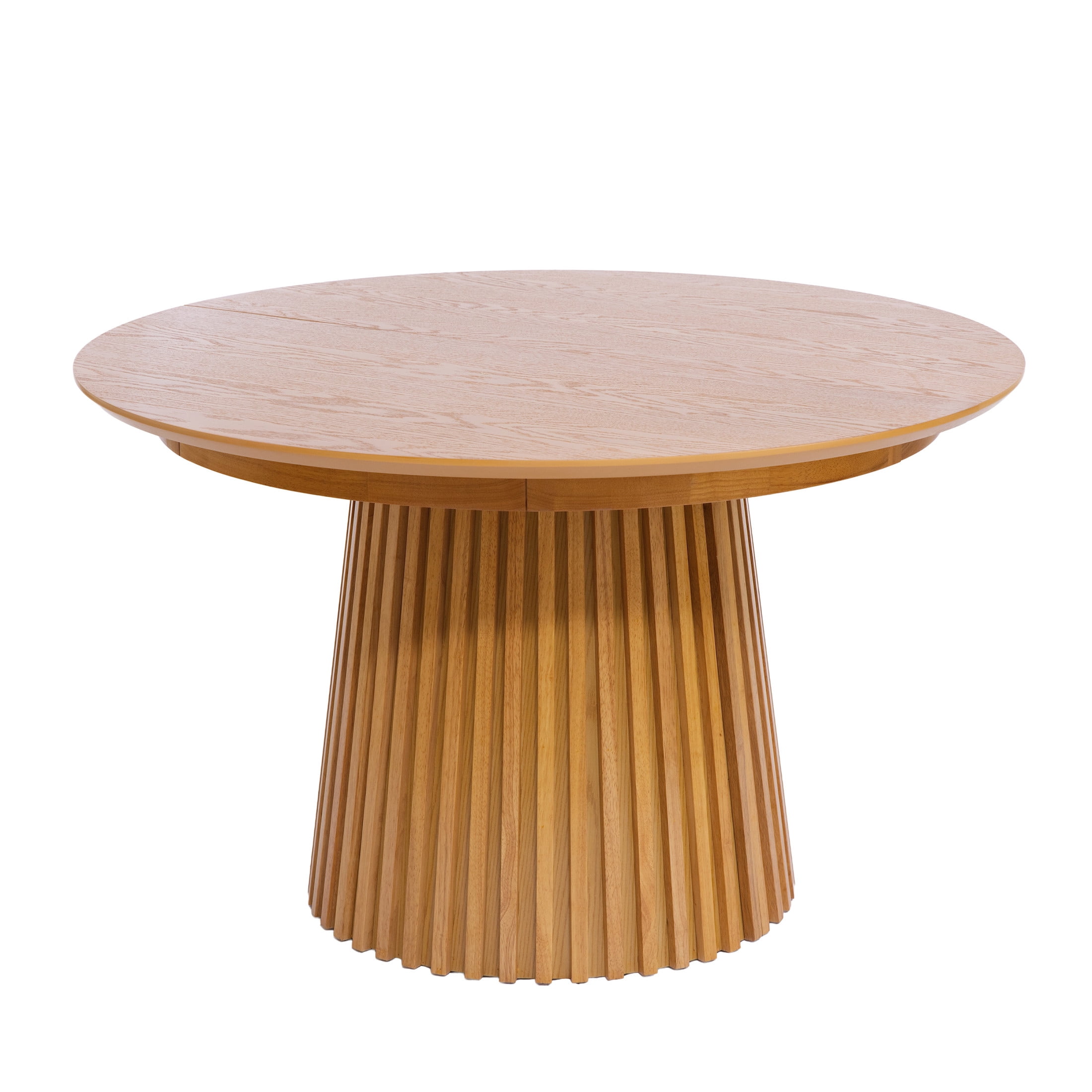 Christopher Knight Home 47"-78" Mid-Century Modern Oval Extendable Dining Table for 4-8, Natural