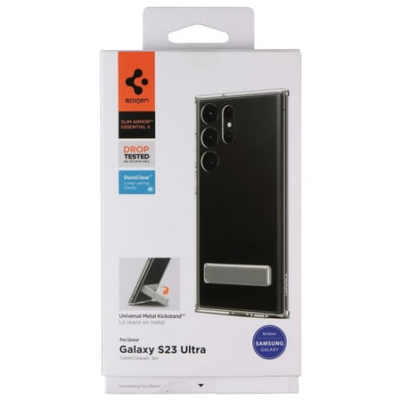 Spigen Slim Armor Protective Case for Samsung Galaxy S23 Ultra - Crystal Clear