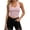 Pink, variant on Mutghys Women's Compression Shirt Solid Color High Stretchy Slim Shirts Breathable Lightweight Yoga Bike Gym Workout Athletic Shirts