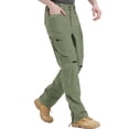 thumbnail image 2 of Men's Tactical Pants Flex Stretch Water Resistant Cargo Pants Lightweight EDC Outdoor Hiking Work Pants, 2 of 6