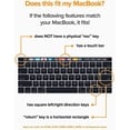 thumbnail image 2 of MAYÚSCULAS GhostCover Premium Protector de teclado ultrafino compatible con MacBook Pro con Touch Bar de 13" y 15" (2016 2017 2018 2019 Número de modelo Apple A1706 A1707 A1989 A1990 A2159), 2 of 5