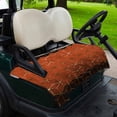 thumbnail image 2 of Golf Cart Seat Covers for 2 Seater, Orange Geometric Soft Microfiber Cart Seat Towel Blanket, Ombre Modern Abstract Art Absorbent Breathable Non Slip Bench Seats Protector for Golf Course 51"x31", 2 of 9