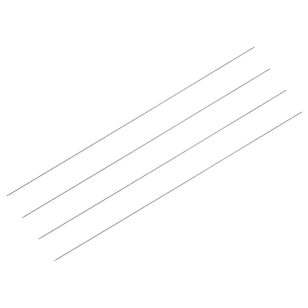 2 Pares Tejer Agujas Juego, 1,6mm Diámetro 15,75 Pulgadas Longitud Inoxidable Acero Doble Puntiagudo Suéter Agujas para Mano Hecho Proyectos Bricolaje Tejer