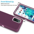 thumbnail image 4 of Njjex Galaxy S20 FE 5G Case, Sturdy Phone Case for Galaxy S20 Fan Edition 6.5"，Full-Body Shockproof Protection Heavy Duty Rubber Rugged Bumper 3-in-1 Case Cover - Burgundy, 4 of 7