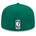 thumbnail image 4 of Men's New Era Kelly Green Boston Celtics  Rally Drive Checkerboard 59FIFTY Crown Fitted Hat, 4 of 6
