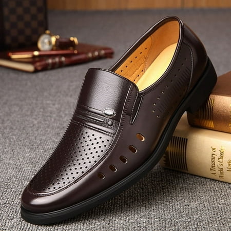 

Men‘s Slip-on Plus Size 4748 49 50 Pointed Business Dress Shoes Men‘s Shoes Single-layer Shoes Men‘s Shoes