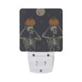 thumbnail image 5 of Yayeee LED Plug in Night Light for The Home with Auto Dusk to Dawn Light Sensors, 2 Pack, Halloween Skeleton Moon, 5 of 6