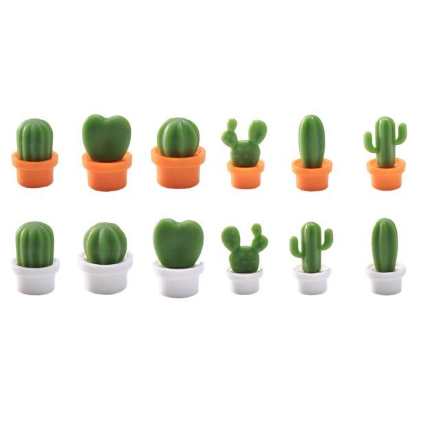 12 imanes para nevera con dibujos animados, pegatinas para nevera, colores variados