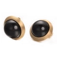 thumbnail image 3 of Yoursfs Black Pearl Earrings Clip on Earrings for Women with Non Pierced Earrings Gold Plated, 3 of 5