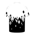 thumbnail image 5 of PNTUTB Men's Fashion Striped Color Blocked Casual Relaxed Button Down Collar Short Sleeve Pullover Blouse, 5 of 6