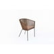 thumbnail image 1 of Silla Tejida en Color Cafe Con Base de Herrería con Cinta de Nylon ideal Para interiores, exteriores NO es CHINA, 1 of 5