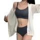 thumbnail image 4 of Stylish Bra Underwear Set with Black Strap Soft Skin-friendly Light Underwear for Home Gym Wear, 4 of 5