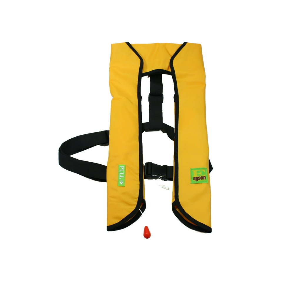 Top Safety Adult Life Jacket with Whistle Auto Version Inflatable Lifejacket Life Vest PFD for
