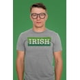 thumbnail image 4 of St Patricks Day Distressed Irish Typeset Mens T Shirt, 4 of 4