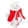 thumbnail image 5 of XISAOK Stylish Pet Christmas Costume Cape with Adjustable Chin Strap Rope Easy to Wear, 5 of 11