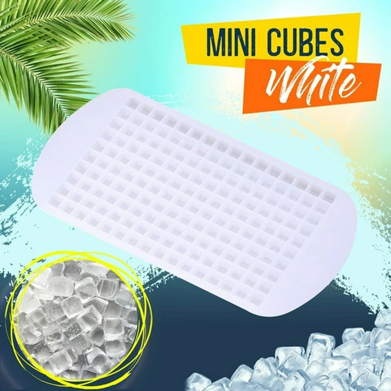 3-color Small Ice Cube Trays, 160-cell Mini Cube Ice Cube Mold Silicone Ice  Cube Gift