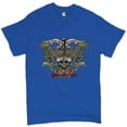 thumbnail image 1 of Tee Hunt Biker Til I Die T-shirt Live to Ride Biker Forever Skull Face Men's Tee, Blue, 3X-Large, 1 of 5