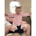 thumbnail image 6 of RUINIXCW Toddler Girl Fall Outfits Plaid Print Long Sleeve Tops and Flare Pants, 6 of 8