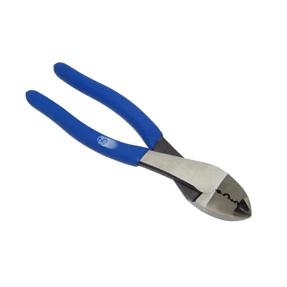 8" Crimping Plier Wire Cutter Pliers Drop Forged Steel Comfort Grip Handle