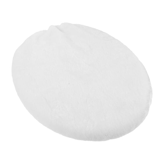 Luxshiny Soft White Toilet Bowl Lid Cover Plush Washable Seat Protector for Home Bathroom