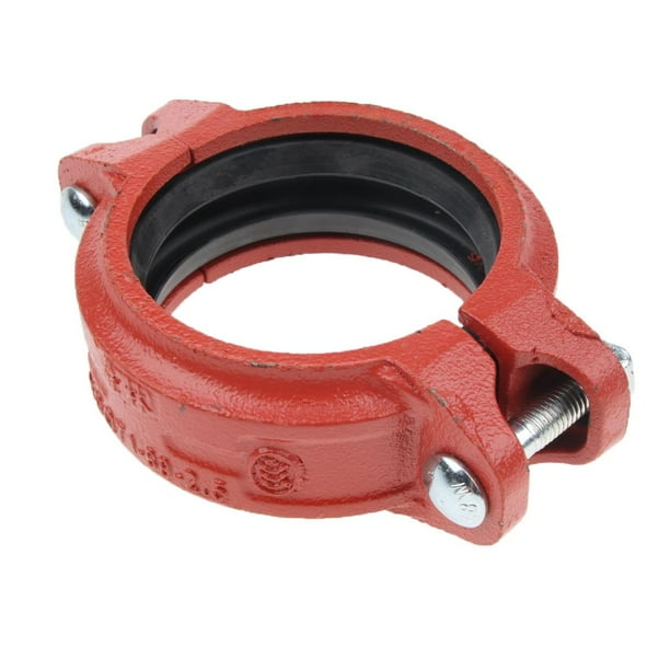 Rigid Grooved Coupling Clamps Fire Sprinkler Oil Field DN89