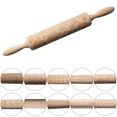 thumbnail image 2 of Rolling Pin Creative Wooden Reusable Non Stick Dough Roller Baking Roller, 2 of 7