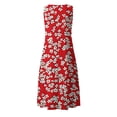 thumbnail image 6 of VBVC Women's Floral V-Neck Maxi Dress,Sleeveless Button Detail Flowy Dress For Women,Ladies Summer A-Line Beach Boho Sundress with Pockets,Red,S-5XL, 6 of 6