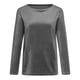 thumbnail image 4 of Puntoco Moda Mujer Pullove Sólido Manga Larga Casual O-Cuello Camisa Blusa tops Puntoco Puntoco-1525, 4 of 8