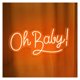 thumbnail image 1 of Letrero De Neón "Oh Baby" Para Decoración Baby Shower, Fiesta, Sala Juegos, Dormitorio, Bar, Estar, Cumpleaños, Pared 45cm, 1 of 3