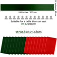 thumbnail image 2 of Camino de mesa Aneco Christmas Satin 30 x 275 cm rojo/negro/verde, 2 of 6