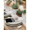 thumbnail image 6 of Black White Striped Cloth Napkins Washable Set of 2, Modern Abstract Art Aesthetics Reusable Dinner Table Napkins Cloth Bulk for Weddings Kitchen Restaurants Hotel Events Parties 20 x 20 Inch, 6 of 9