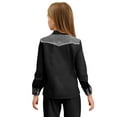 thumbnail image 2 of TiaoBug Kids Western Cowboy Shirts Fringe Tassels Sequin Cowgirl Tops Long Sleeve Blouse Button Down Coat Black 12, 2 of 5