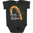 thumbnail image 3 of Inktastic Merry Christmas Red and Gold Candy Cane Boys or Girls Baby Bodysuit, 3 of 5