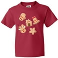 thumbnail image 3 of Inktastic Christmas Gingerbread Cookies Youth T-Shirt, 3 of 5