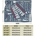 thumbnail image 4 of LHSHID Baseball Gifts Baseball Blanket for Women and Men Soft Baseball Gifts for Girls Women Team Baseball Stuff for Girls Cozy Fleece Baseball Fuzzy Sports Ball Blankets for Couch Bed Room Decor, 4 of 9