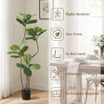thumbnail image 3 of Easy4Home 5.3FT Artificial Plant Fake Ficus Tree Potted Indoor Faux Floor Plant for Home Office Decor, 3 of 8
