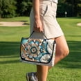 thumbnail image 4 of Yuyamidu Dragonfly Golf Cart Seat Covers for 2 Seats Boho Flowers Golf Cart Seat Towel Blanket with 4 Front Pockets Soft Comfortable and Protect Your Golf Carts, 4 of 8