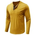 thumbnail image 5 of Aloohaidyvio Henley T Shirt for Mens Cotton Casual Long Sleeve Lightweight Button T-Shirts, 5 of 5