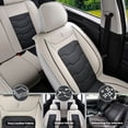 thumbnail image 3 of for HONDA HR-V 2024 Car Seat Cover, Gray Car Seat Covers, Waterproof Leather Full Set of 5 Seats Easy to Clean and Install Beautify Interior, Pet Car Seat Covers, 3 of 9