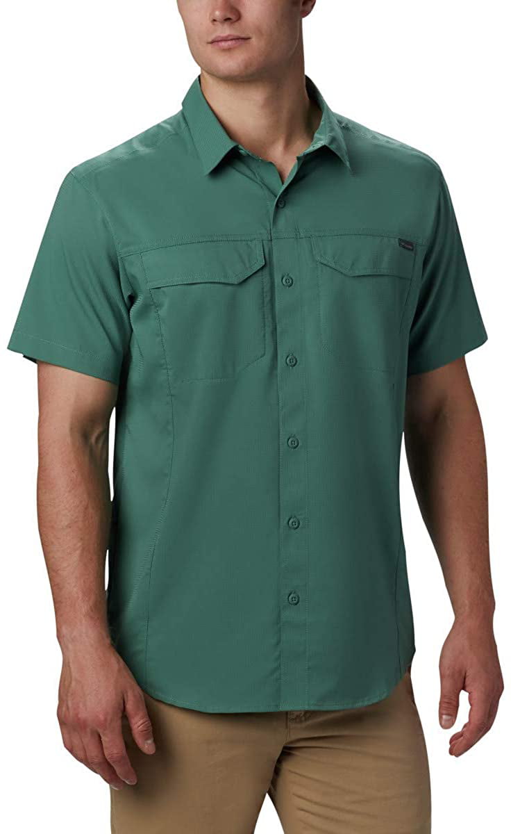 Columbia Men's Silver Ridge Lite Short Sleeve Wicking Shirt, Thyme ...