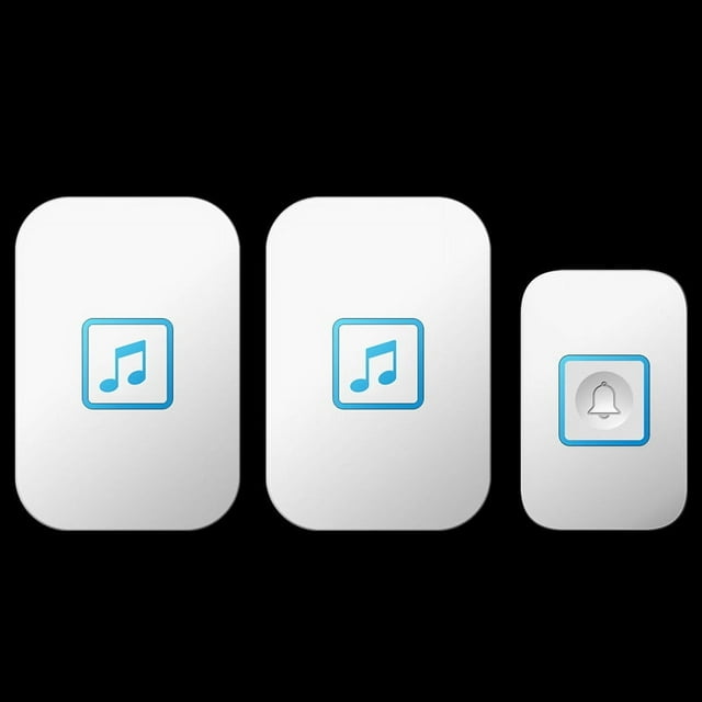 Timbre inalámbrico, buscapersonas inalámbrico de uno a dos canales, timbre electrónico inteligente con música, timbre para el hogar