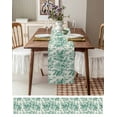 thumbnail image 6 of Table Runner Dresser Scarf 16 x 72 Inch Chinese Style Green Garden Plant Mountain River Boat Table Runners Non-Slip Heat Kitchen Dining Table Decor for Indoor Outdoor Home Party Decoration, 6 of 7
