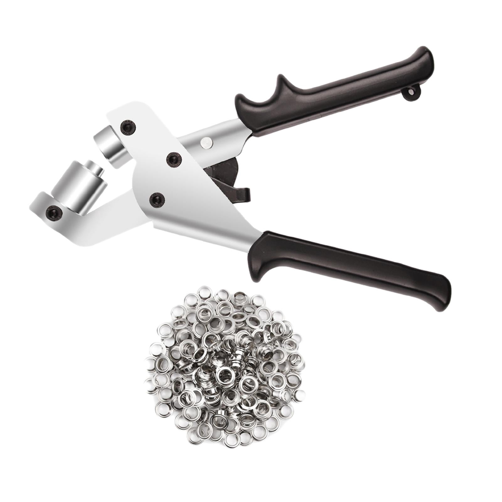 FVDPWYE 10mm Eyelet Grommet Plier Fabric Canvas Setter Stainless Steel Tool Kit Set with