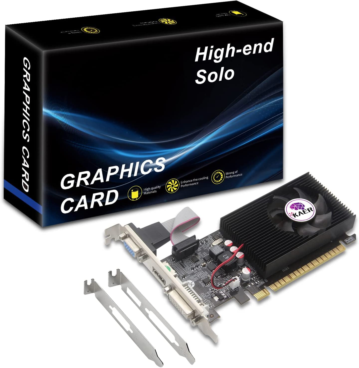  QTHREE GeForce GT 730 4GB 64Bit DDR3 Graphics Card,2X  HDMI,VGA,DP,Computer Video Cards for PC Gaming GPU,PCI E x8 2.0,Support 4  Monitors,Win11,DirectX 12,Low Profile : Electronics