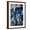 Brown Frame, variant on Art.com Very Beautiful Art. Abstract Background. Blue and Gold Paint. Golden Sequins Art Print by CARACOLLA, 16" x 24"